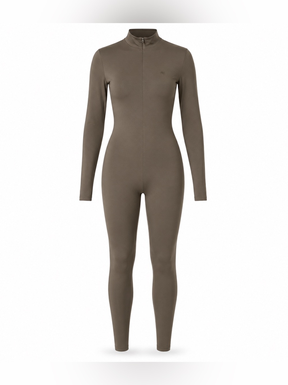 Women’s Long-Sleeve Olive Jumpsuit/ Catsuit with thumb holes